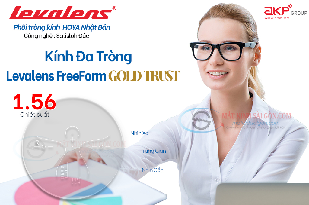 KÍNH ĐA TRÒNG 1.56 LEVALENS GOLD TRUST